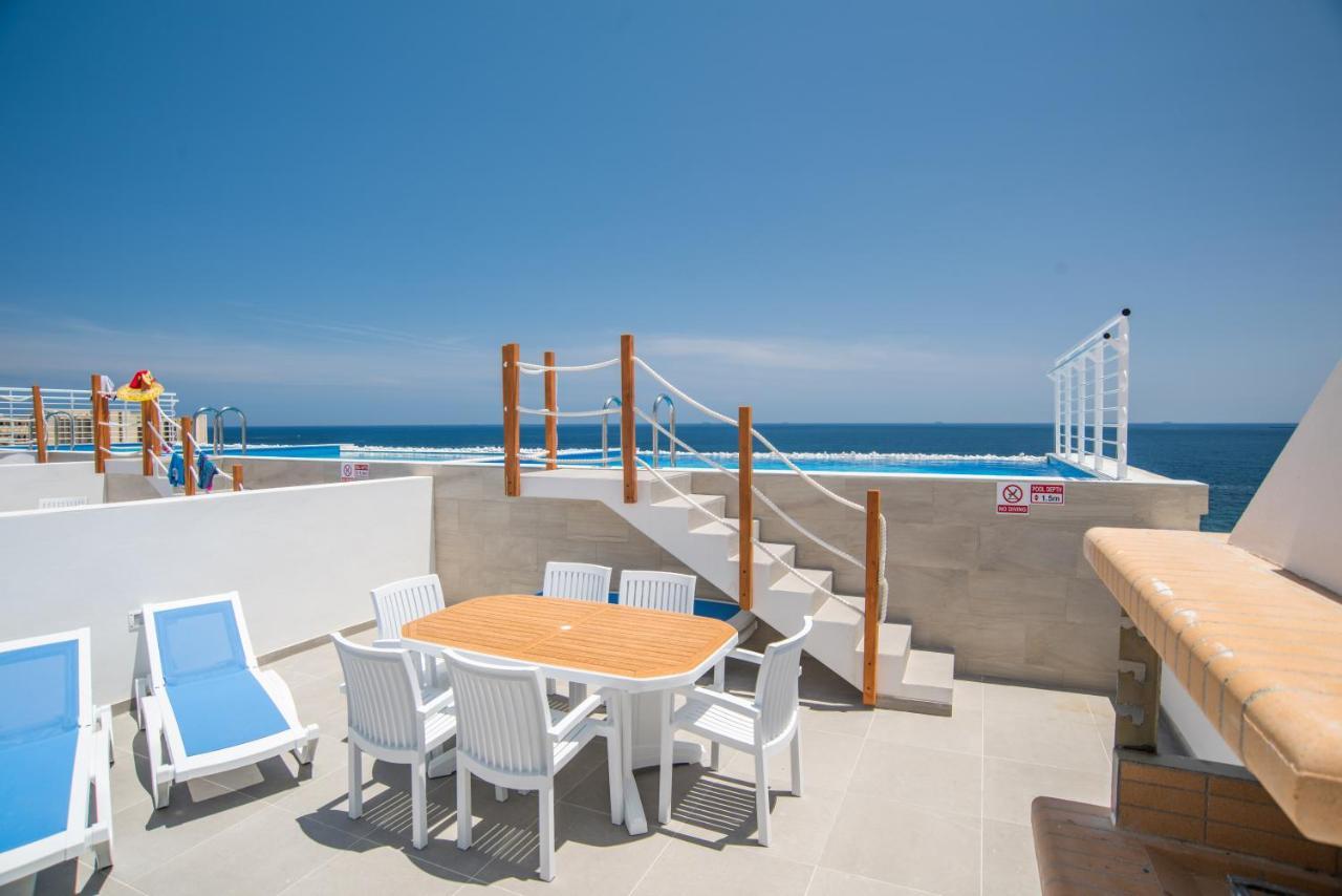 The Sea-Bank Villa Apartments Marsaskala Kültér fotó
