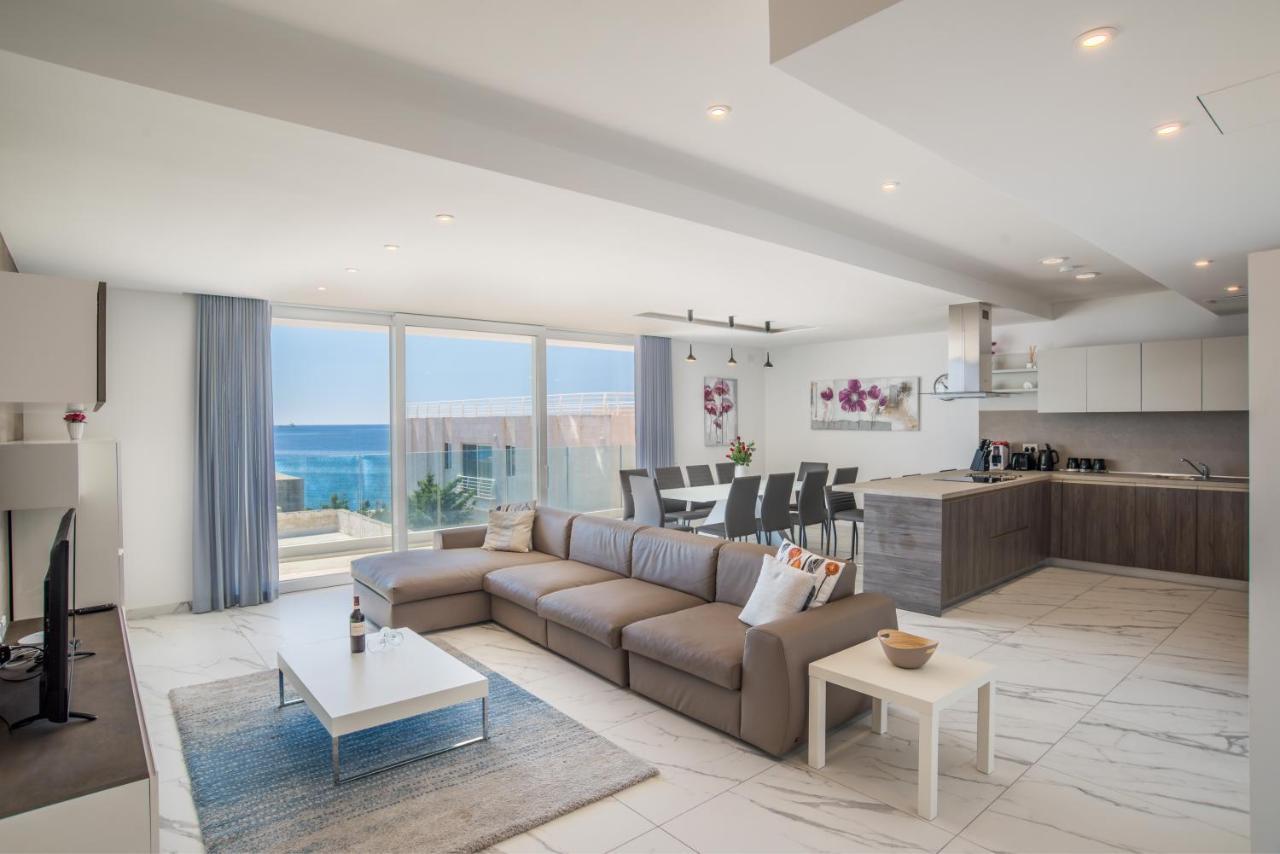 The Sea-Bank Villa Apartments Marsaskala Kültér fotó
